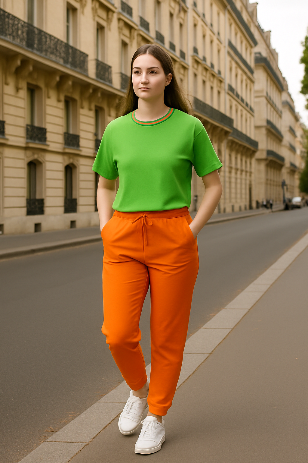 Pantalon Mixte Molleton Sweat – Orange