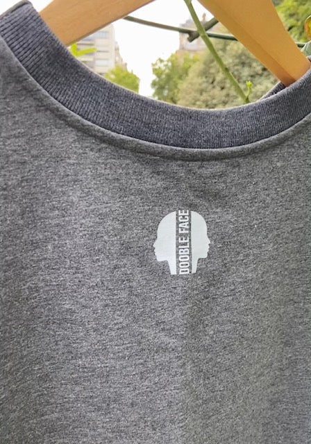 T-shirt Mixte Gris – Illustration Graphique