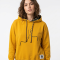 Sweat-shirt Réversible à Capuche DOOBLE FACE — Imprimé Militaire & Jaune Moutarde