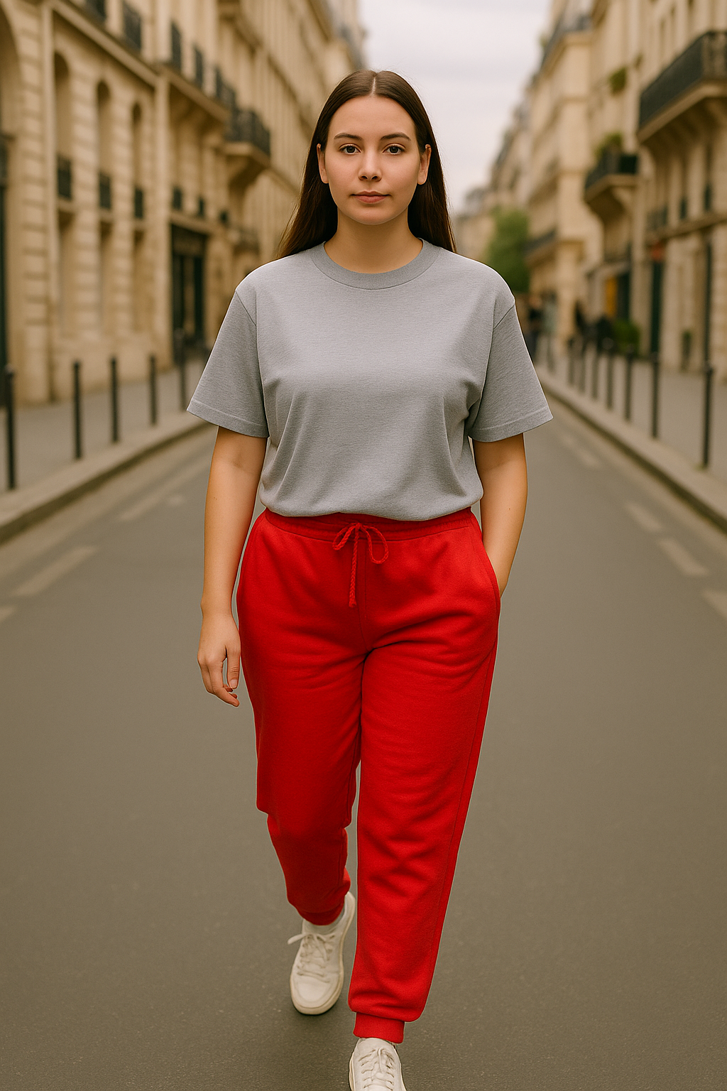 Pantalon Mixte Molleton Sweat – Rouge