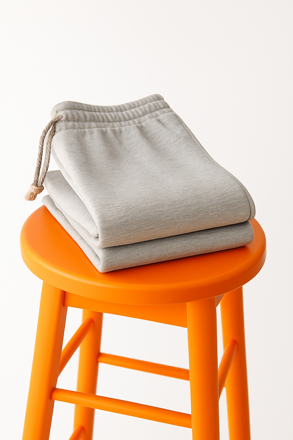 Pantalon Mixte Molleton Sweat – Gris Chiné