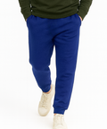 Pantalon Molleton DOOBLE FACE — Bleu Royal, Poches & Logo