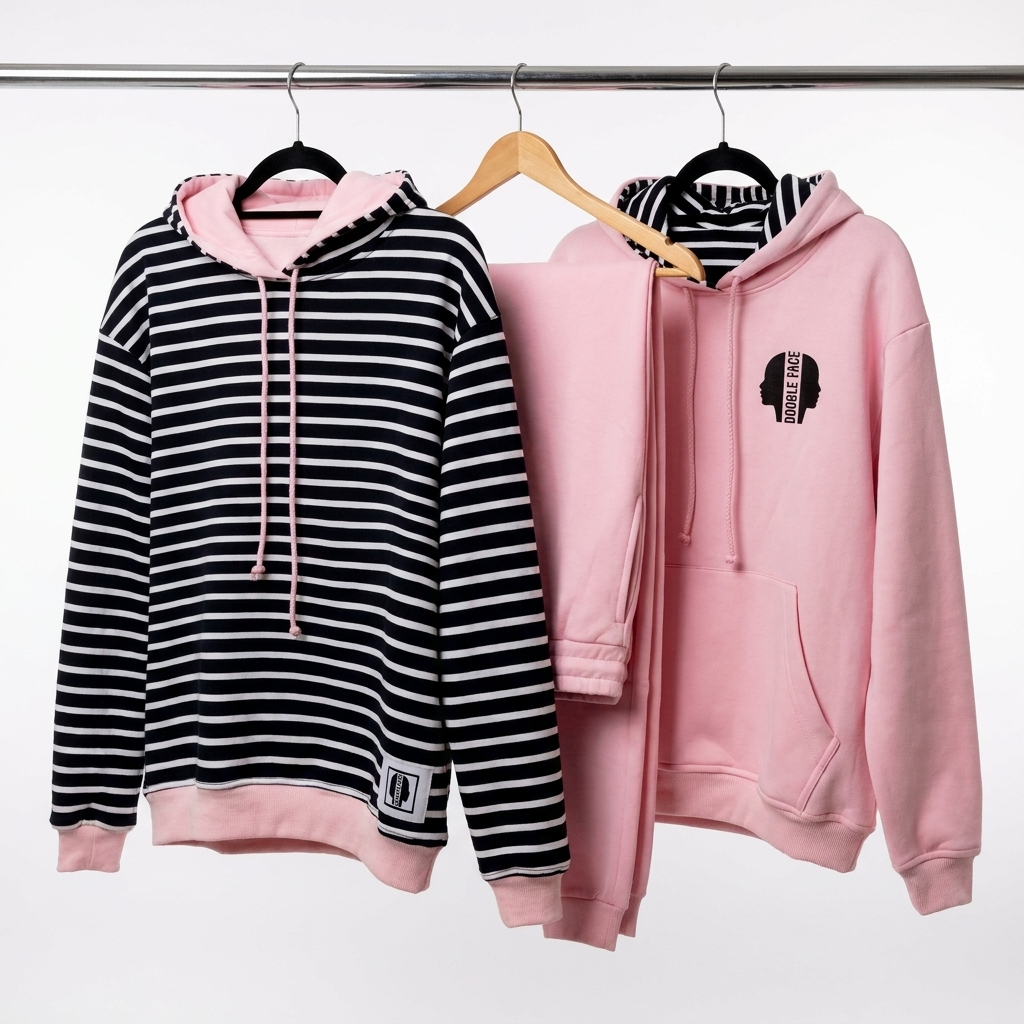 Sweat-shirt Réversible Mixte – Rose